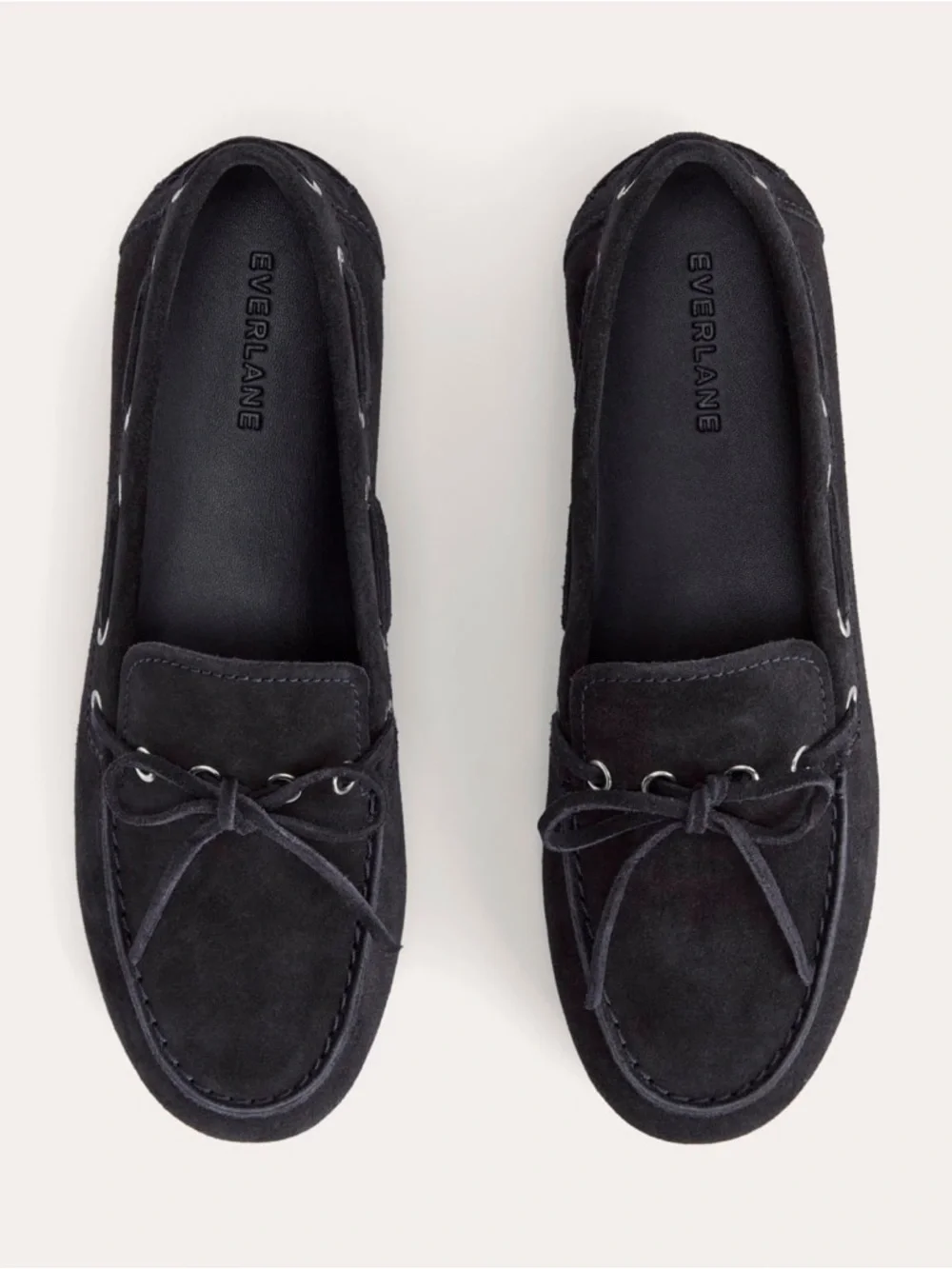 Everlane Women’s Suede Boat Shoes Dark Navy Size 7 NWB